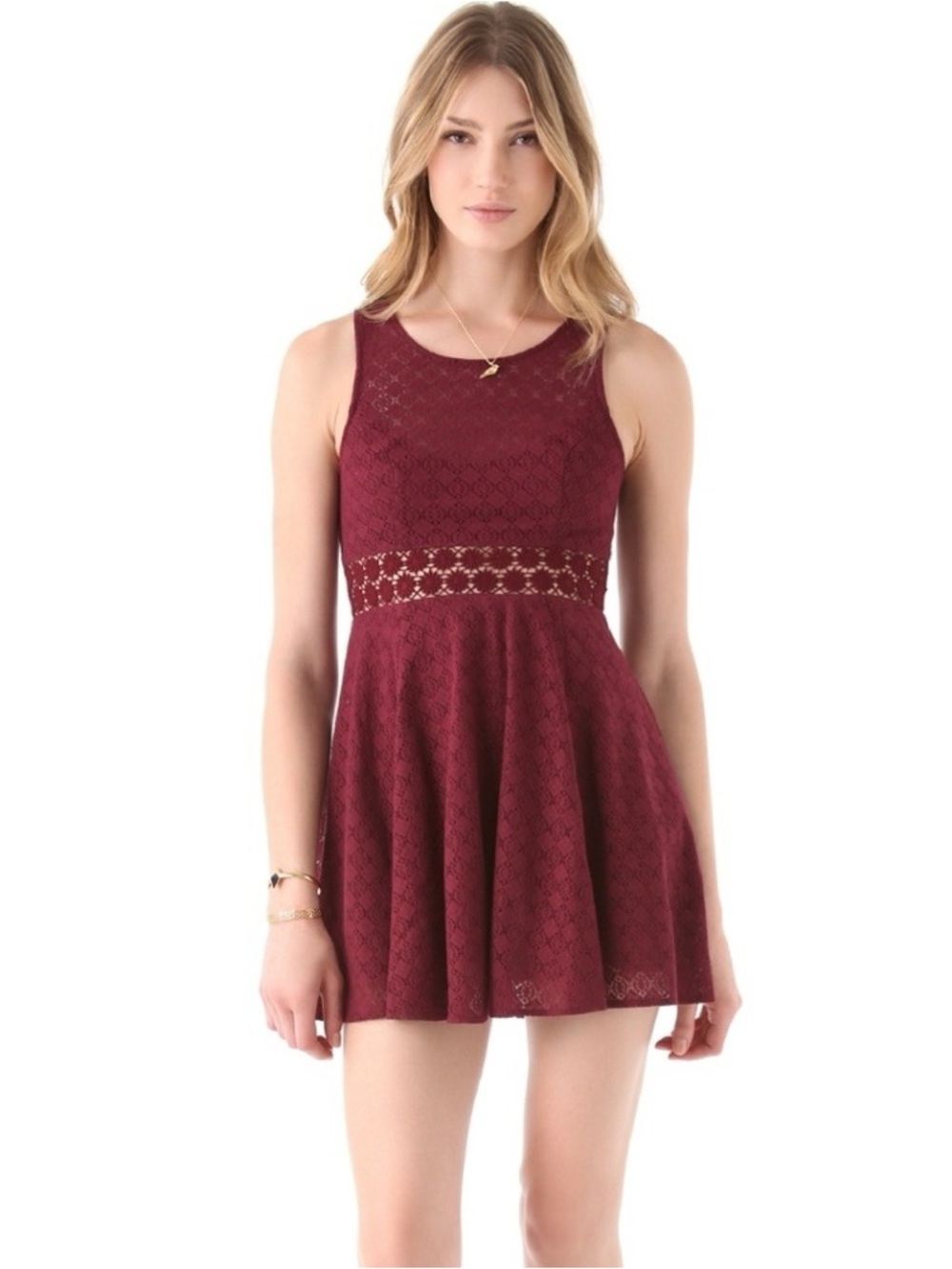 Free People Daisy Waist Mini Dress
